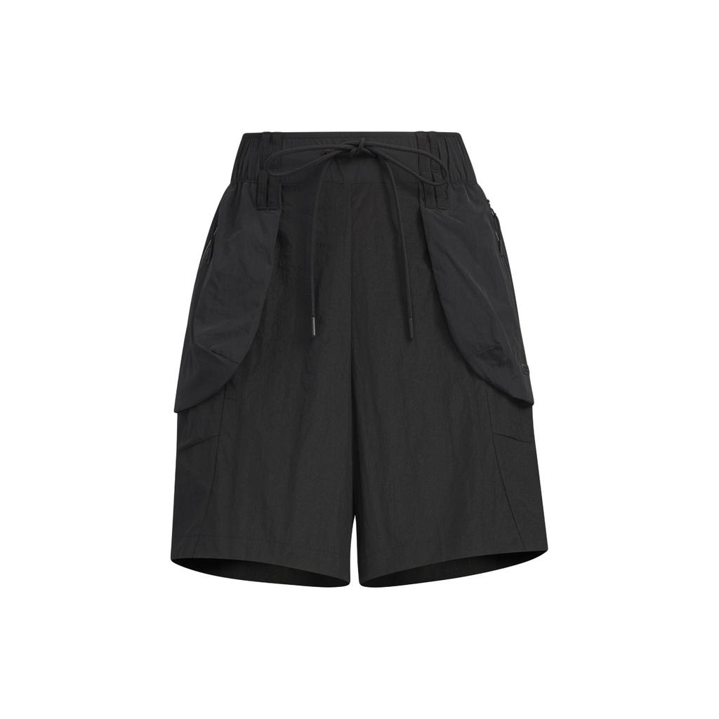 Adidas Woven Shorts Solid Color Minimalist Water-Resistant Cargo Style Loose-Fit Sports Casual Shorts Women Shorts Black JJ1595
