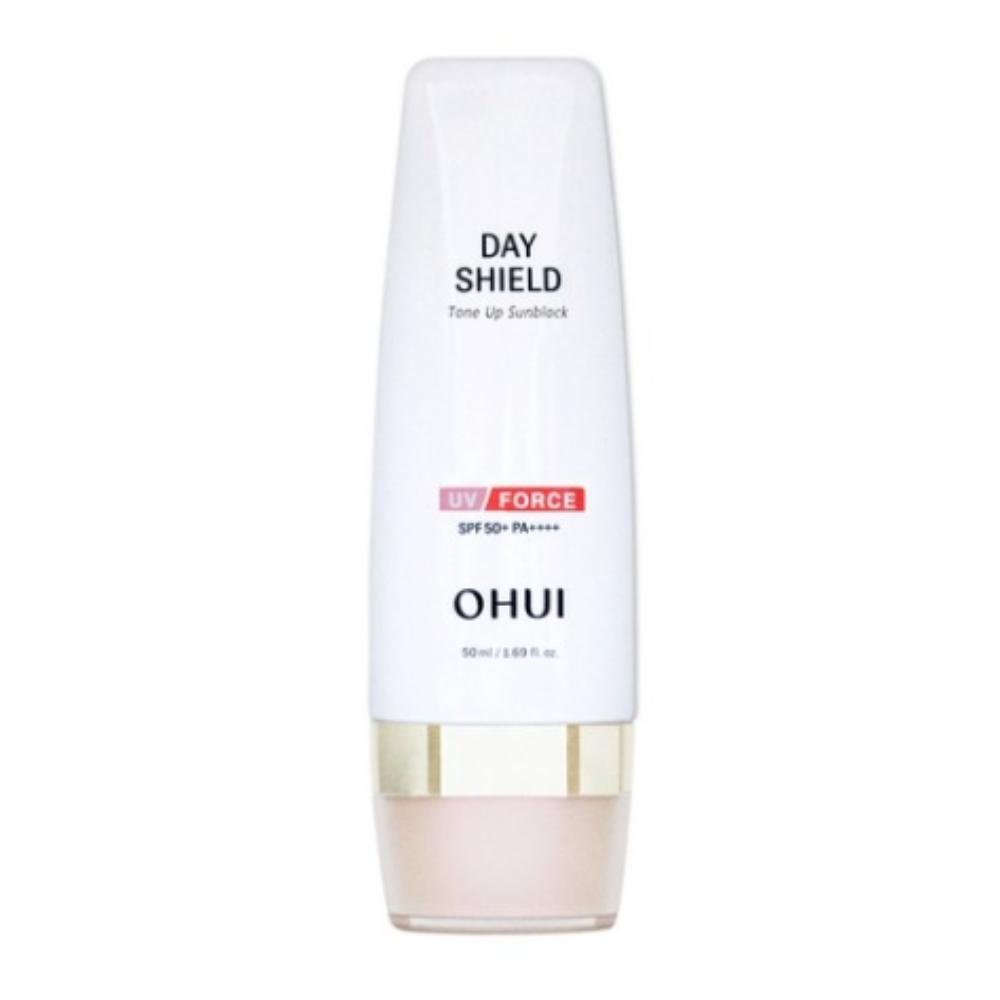 Ohui Солнцезащитный крем с эффектом тона UV Force SPF50+ PA++++ 50 мл – Осветляющий солнцезащитный крем с натуральным розовым оттенком