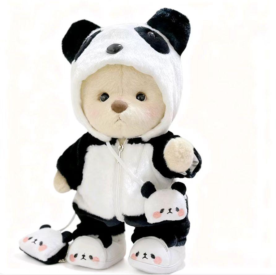 Customizable Cartoon Style Plush Toys Factory 20CM Stuffed Animals with Clothes Kids' Doll Accessories