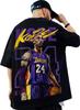 The Doors Men's Lakers Los Angeles Kobe Short Sleeve T-Shirt, Round Neck, Stylish, Size XL, Black, 5S-D18-BKXL