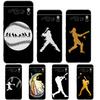 Baseball For Google Pixel 8 7 6 Pro 6A 5G Black Phone Case Soft Shockproof Back Cover Silicone TPU Shell Coque