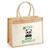 Sac De Plage - PLANETEE - Jute Avec Poche Raphaëlle Pas Touche Panda - Coton - Multicolore - Motif Panda