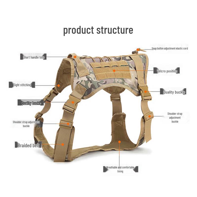 Tactical Working Dog Harness Vest
