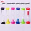 6 Pieces/set Sand Clock Hourglass 30S 1 2 3 5 10 Minutes Ornaments Home Children Gift Decoration Timer Clocks Decor Garden