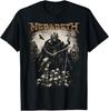 Мужская футболка Megadeth Plague 100% Хлопок Мягкая Дышащая Всесезонная Удобная Посадка Повседневная с Графическим Принтом