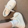 European Station Super Fire Casual Shoes Women's 2024 Spring New Lightweight Versatile Student Thick-soled Heightening Sports Little White Shoes