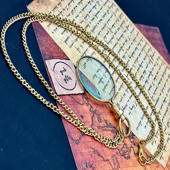 Увеличительное стекло Стимпанк Ретро Подарочный карманный монокль Костюм Карманные лупы Ручной работы