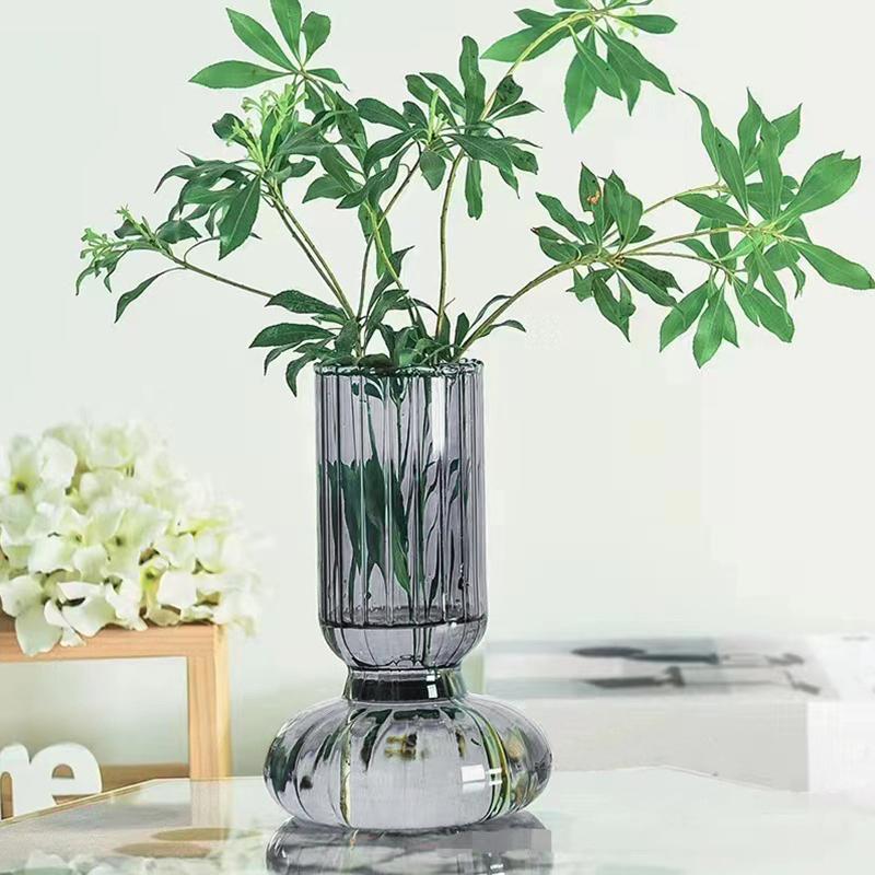 Домашний декор Украшение гостиной Ваза Цветочные горшки Декоративный стеклянный контейнер