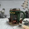 Stainless Steel Liner Pub Mug 300 ML Coffee Cup Perfect Decor 3D Resin Mug  Desktop
