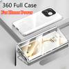 360 Full Case For Honor Power Double Sided Magnetic Adsorption Metal Tempering Glass Protection Cover For Honor Power 5G