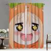 Шторы Sankaku Head Anti-mosquit Wartains 2 Pieces, современные шторы для гостиной, для камеры, украшения на Хэллоуин, перегородки для детей
