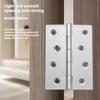 2Pcs Flat Open Small Hinge Stainless Steel Silent Wooden Box Cabinet Doors and Windows Hardware Micro Hinge Accessories