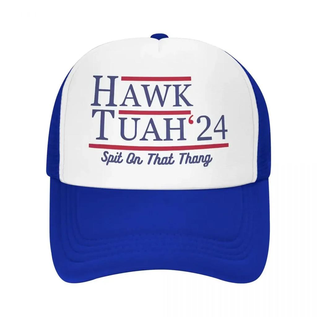 Hawk Tuah Spit On That Thang Trucker Cap Adult Outdoor Funny Hat Sun Hat Racing Cap Breathable Mesh Baseball Cap Summer