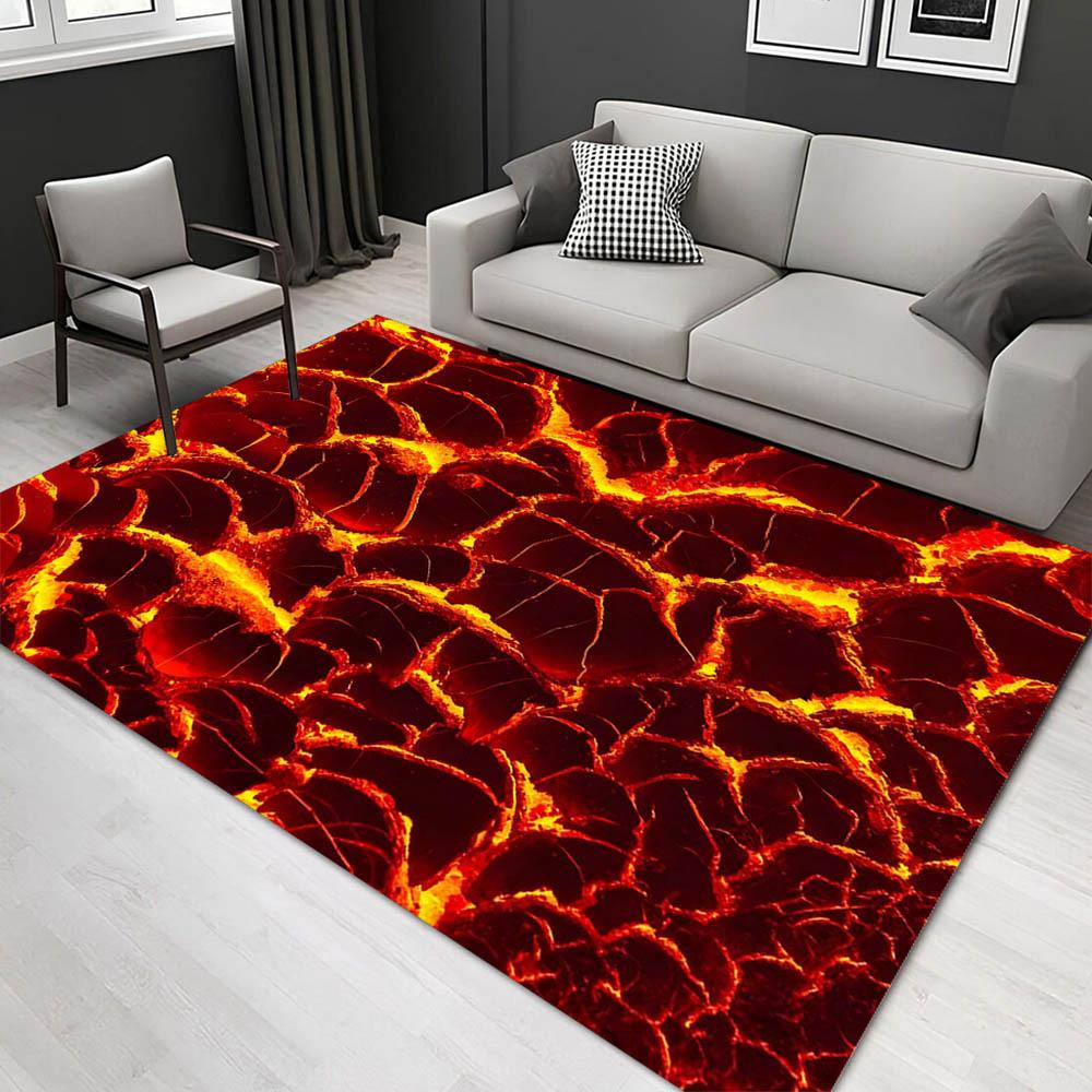 1pc 24637505200 Pattern Carpet, Area Rug For Living Room Bedroom Room Bed Chair Laundry Entryway Corridor Yard Non-slip Outdoor Camping Rug