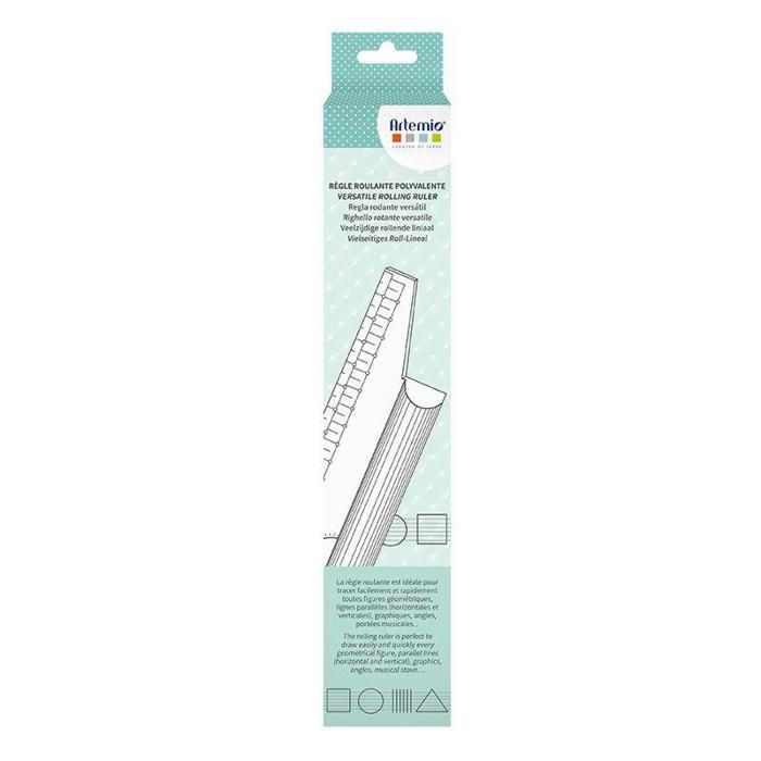 Règle universelle 'Rolling ruler' pour parallèle 30 cm d'Artemio - LINEX - Règle - Blanc - Non - Longueur