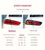 LED Tail Light Assembly with Daytime Running Light & Turn Signal for 09-16 Mitsubishi Lancer EVO