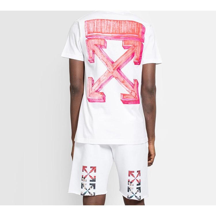 Off-White FW20 Marker Arrow Red Arrow Printed Men White Men's OMAA027E20JER0050125