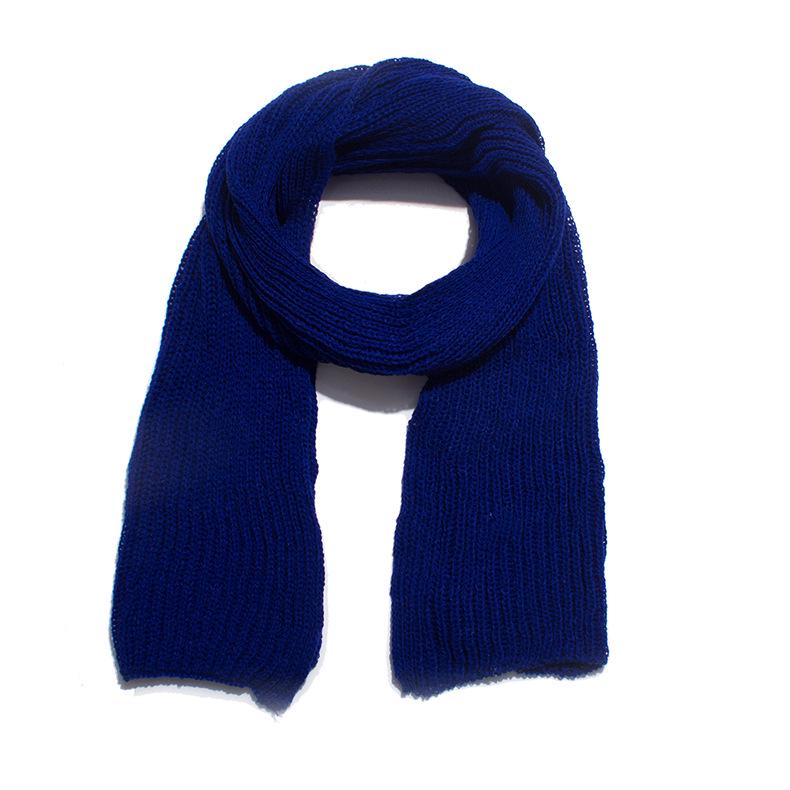 Autumn and Winter New Acrylic Solid Color Wool Scarf Men's and Women's Couple Extended Wool Scarf Shawl