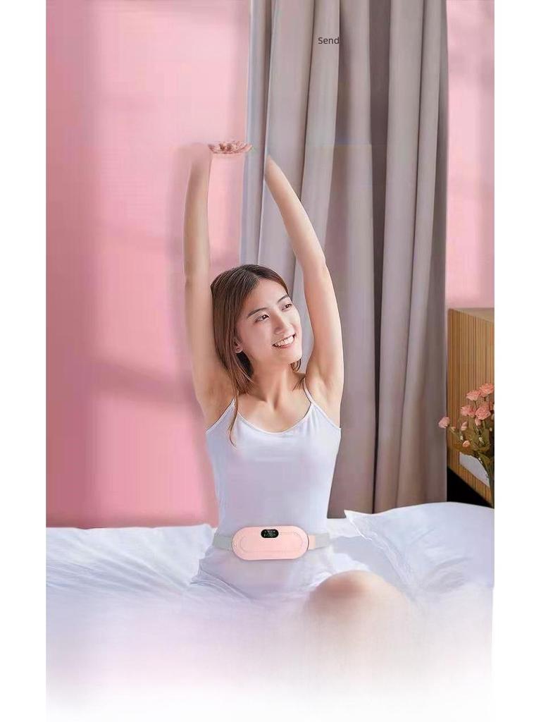 Перезаряжаемый цифровой пояс для согревания матки для девочек: Тепло, массаж и защита талии для облегчения дисменореи