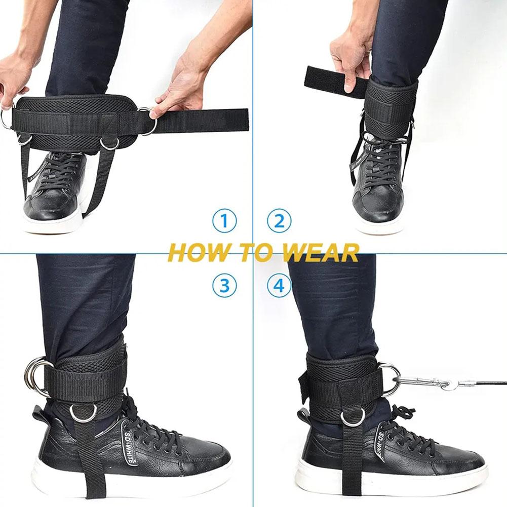 2 шт. ремни на лодыжку для кабельного тренажера для мужчин и женщин, ремень на лодыжку для кабельного тренажера для махов назад, кабельная насадка на лодыжку для тренажерного зала, манжета на лодыжку