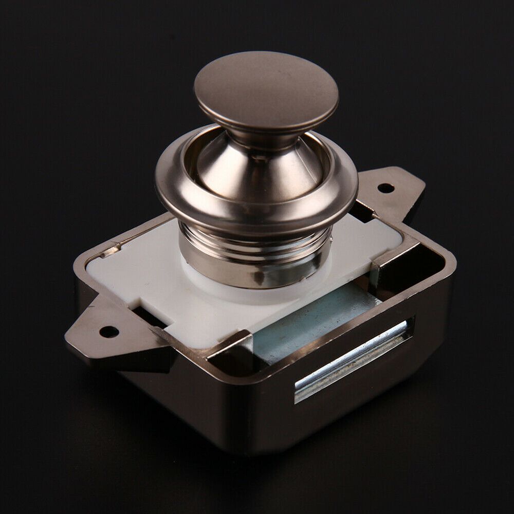 Кнопочные замки для шкафов для дома Фурнитура для ящиков Ручка шкафа Нажимной замок Замок-защелка