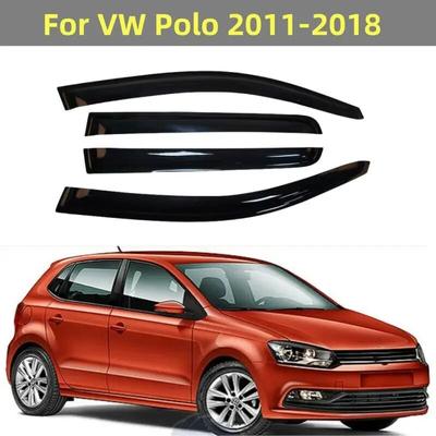 Для VW Polo 2011 2012 2013 2014 2015 2016 2017 2018 оконный козырек от солнца от дождя дефлектор навесы навесы клейкая накладка