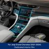 Для Jeep Grand Cherokee    2024 Внутренняя TPU пленка против царапин Наклейка для защиты панели навигации центральной консоли