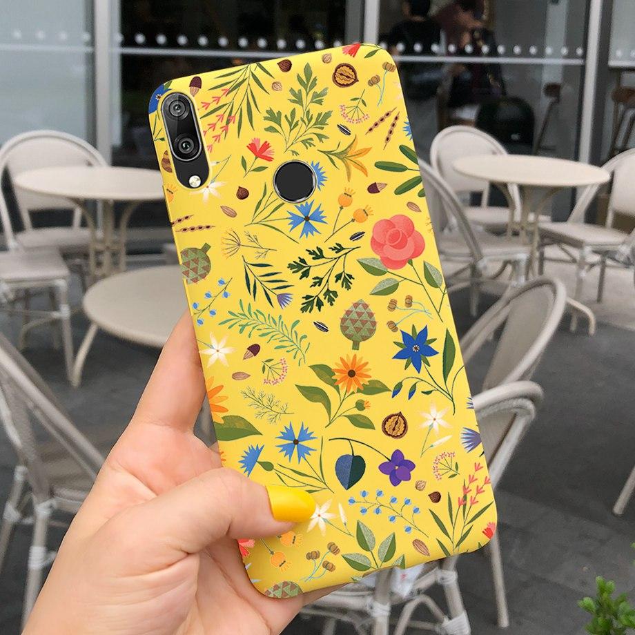 Чехол для Huawei Y7 2019 Мягкий ТПУ Чехол для телефона Y 7 2019 Чехол для Huawei Y7 Prime 2019 Силиконовый Coque Funda Матовый Сзади Скили