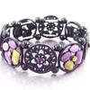 [G5521] - Designer Bracelet 'Carmen' Purple Green