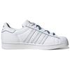 Adidas Superstar White Altered Blue Женские кроссовки Cloud-White Gold-Metallic GX2012