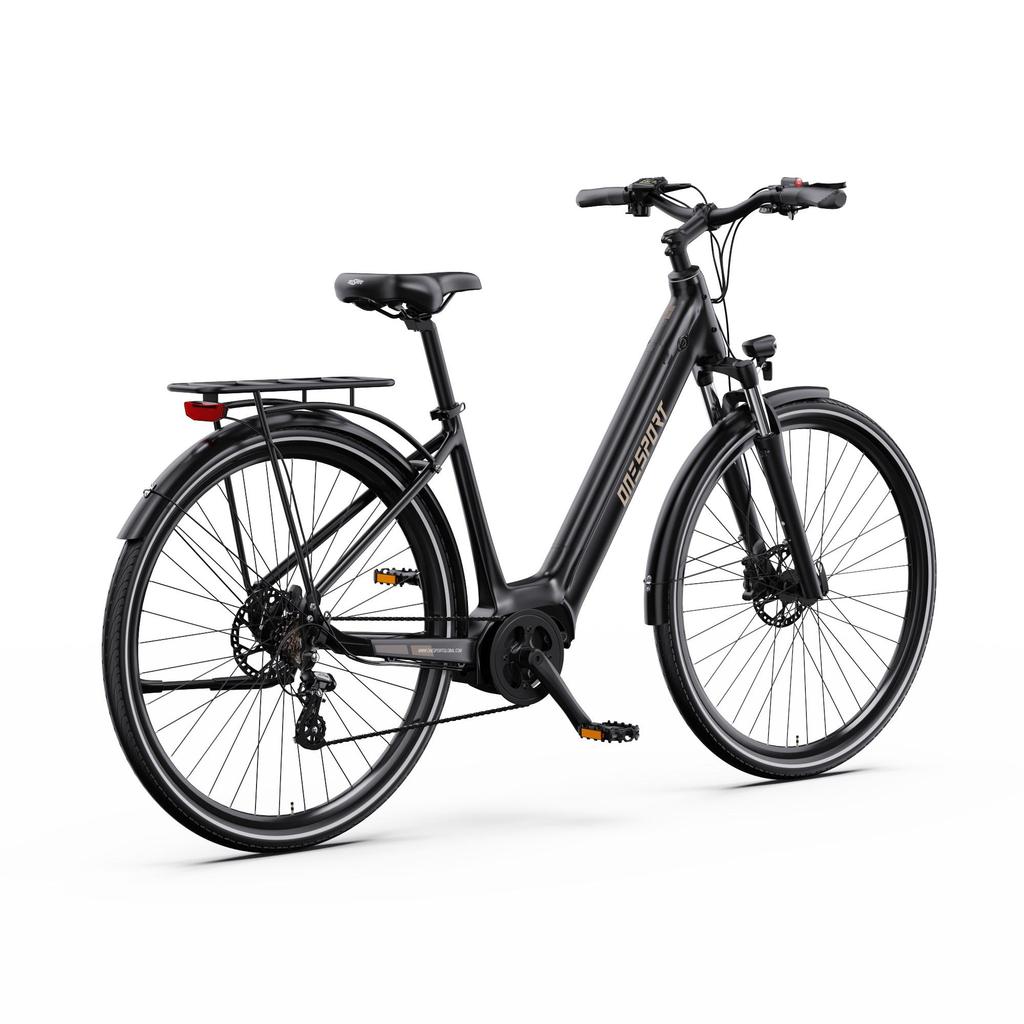 ONESPORT OT07 Electric Bicycle 36V 14Ah Battery, 250W Motor, Hydraulic DIsc Brakes, 90KM Range, 700C*45C Tires E-Bike