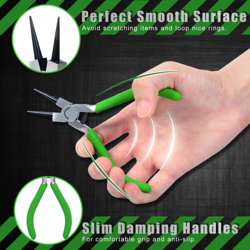 SPEEDWOX 122мм Микро Круглогубцы, Миниатюрные Длинногубцы с петлей, Петлегубцы, и Микро плоскогубцы для сгибания в круг и сгибания штифтов. Легкий и