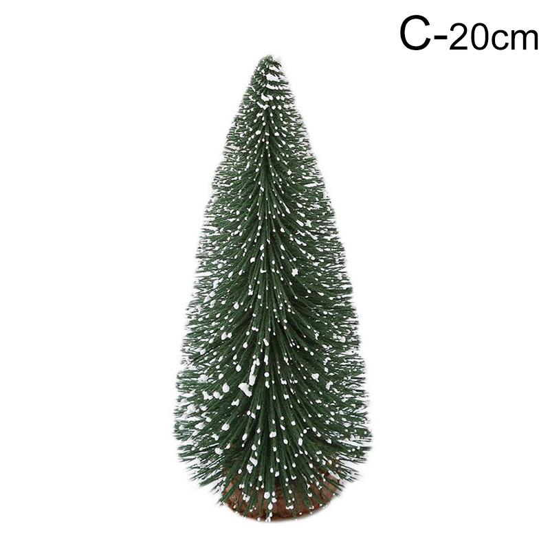 Small Christmas Tree Office Window Desktop Fake Pine Trees DIY Photo Prop Window Xmas Pine Ornaments New Year Decor Gifts JoomZL