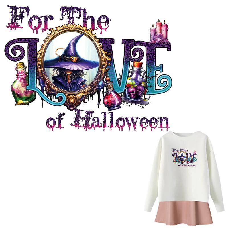 Хэллоуинские нашивки-патчи для костюмов, толстовки, термопереводные нашивки, наклейки для одежды своими руками, футболки, термоклеящиеся нашивки