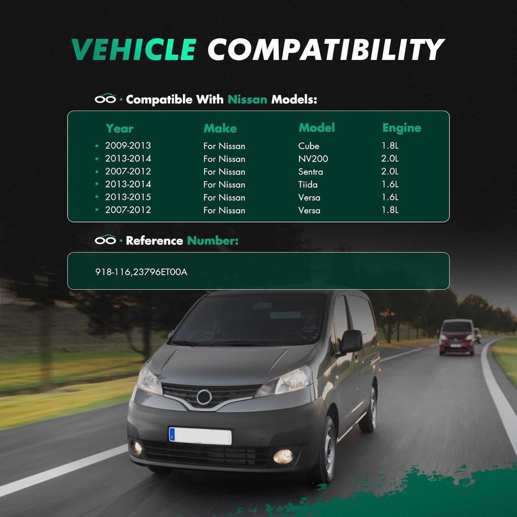 SCITOO 918-116 VVT Control Actuator Solenoid 2009-2013 for Nissan Cube 2013-2014 for Nissan NV200 2007-2012 for Nissan Sentra