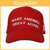 Donald Trump Red Cotton Baseball Cap With Embroidered Lettering Events Election