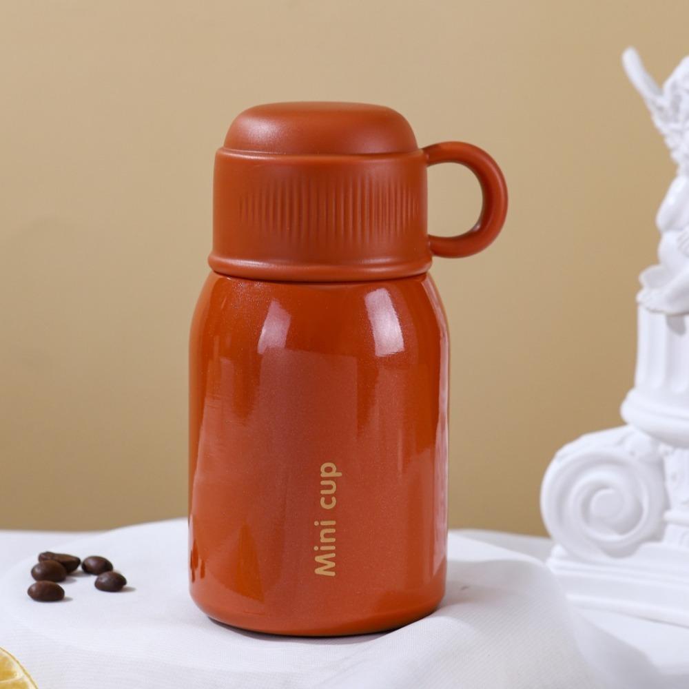 Stainless Steel Vacuum Flask Double Layered Mini Pocket Cup Portable Sports Water Bottle  Travel