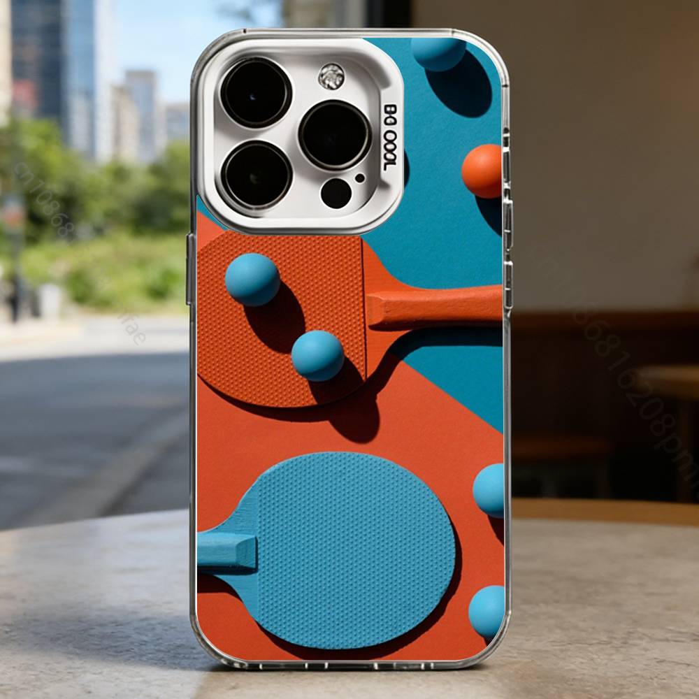Sport Ping Pong Case for iPhone17 16 15 14 13 12 11 Pro Max Plus Air 16E X XR XS Max Hard Shockproof Bumper Cover