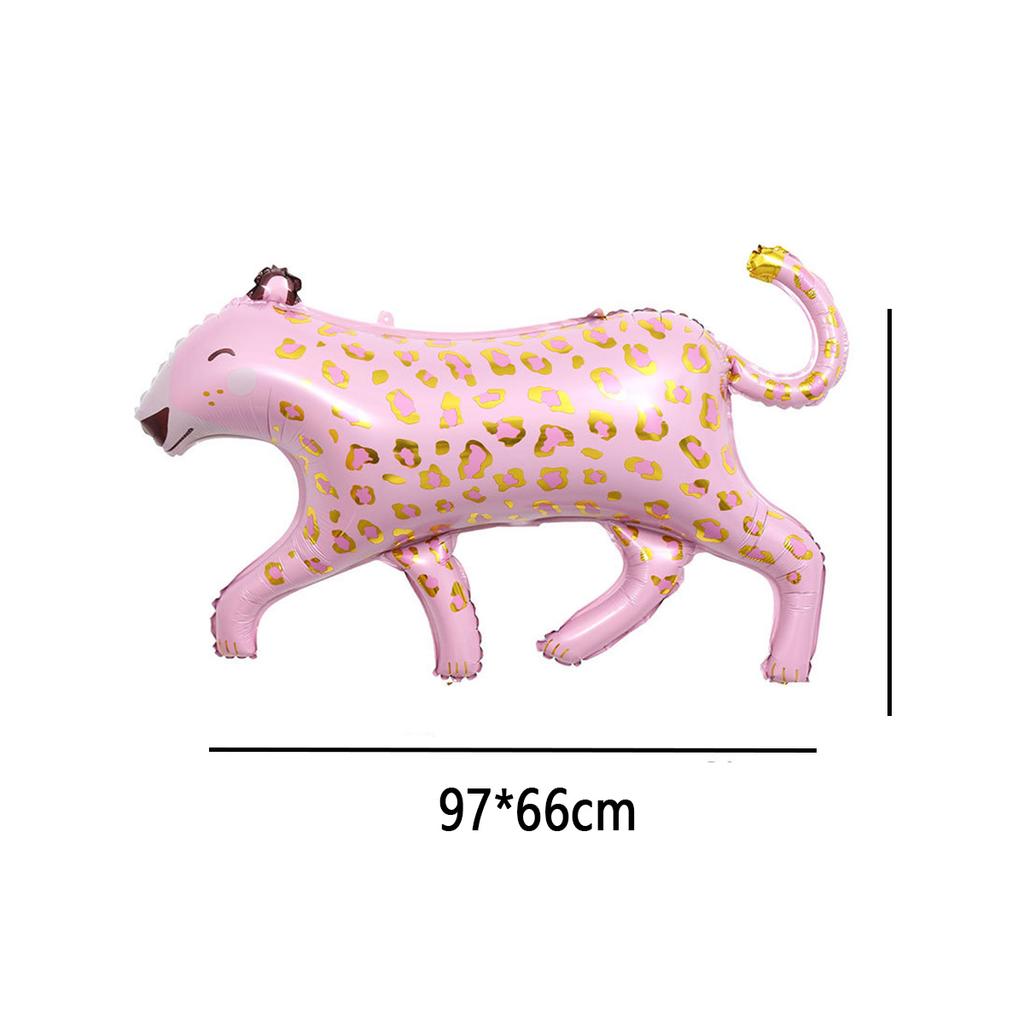 24pcs/Set Pink Leopard Balloons Tropical Hawaiian 32inch Number Foil Helium Globos Baby Shower Birthday Party Decorations