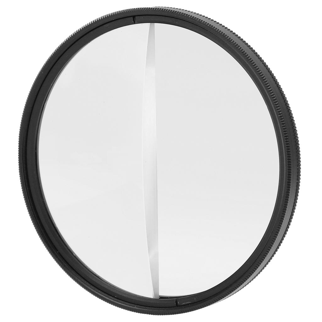 77mm Split Diopter Filter Optical Glass Prism Foreground Blur Filter for Camera Photography