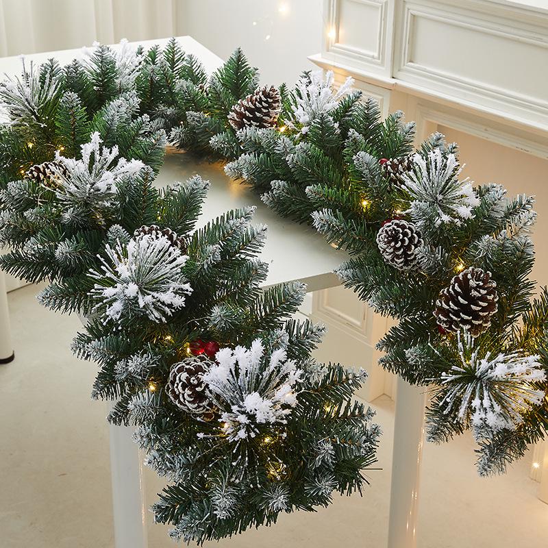 Christmas Snowflake Garland for Hotels, Malls, Windows, Doors & Stair Handrails