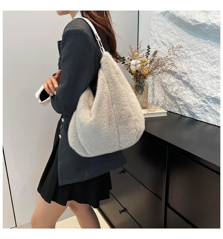 Незаменимая вещь для осенне-зимней моды! Вместительные женские сумки Mao Mao, интерпретирующие ленивые тенденции