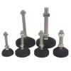 4Pcs Adjustable Furniture Glide Leveling Feet Pad Dia 40MM 50MM 80MM Nylon Base Universal Joint Threaded M8 M10 M12