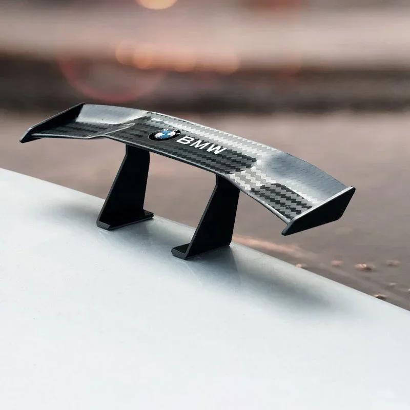 For BMW Car Rear Spoiler Mini Spoiler Wing Small Tail Emblem Sticker Decoration For BMW E34 E46 E39 E38 E90 E60 F30 F30 F10 E92