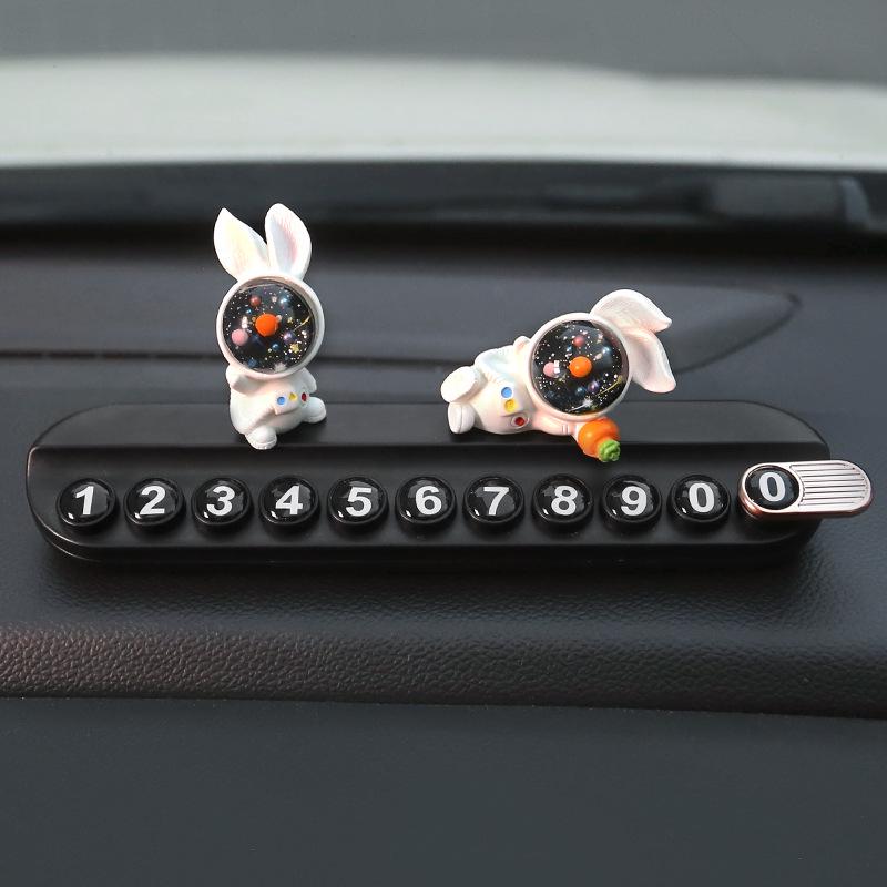 Креативная табличка для телефона в виде кролика для временной парковки