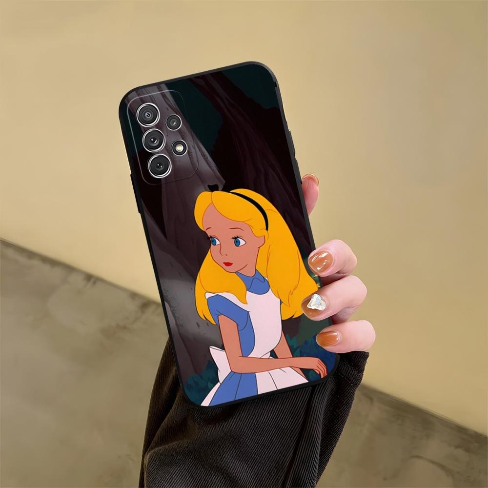 Чехол для телефона "Алиса в Стране чудес" для Samsung Galaxy S23 S24 S20 S21 S22 Ultra Fe Plus M54 A34 A54 A24 A52 A53 Coque