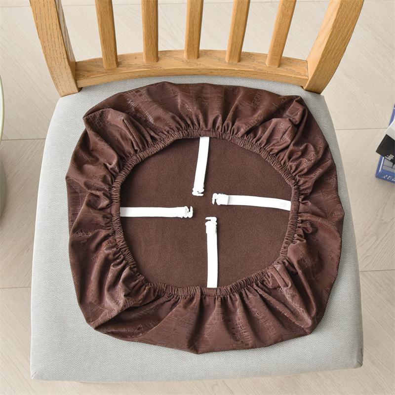 1/2/4/6 шт. Водонепроницаемый чехол на сиденье стула из полиуретана, чехол на стул для кухни, столовой, эластичный, тянущийся, чехол-подушка на сиденье стула для отеля