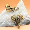 Solid Brass Scorpion Statue Miniature Figurines Vintage Brass Animal Sculpture Decorative Home Decoration Desk Ornaments Crafts