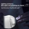 Портативный электрический триммер для ногтей для младенцев с лампой, кусачки для ногтей, полировщик, пилка для ногтей с 3 регулируемыми скоростями