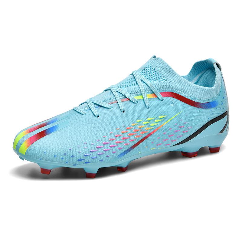 Cross-border World Cup Football Shoes Competition Shoes Long Spikes Football Men's Low-top Leather Foot Sports Shoes